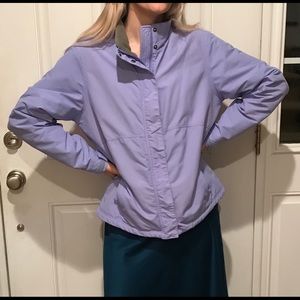 LL Bean fleece jacket L periwinkle blue